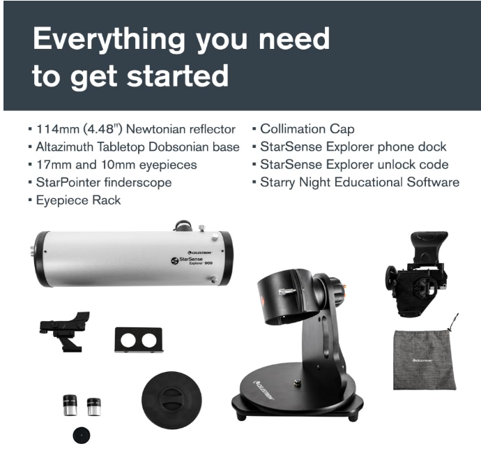 Celestron StarSense Explorer 114mm Dobsonian Telescope